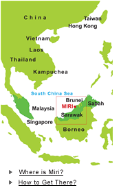 Where is Miri? How to Get There?